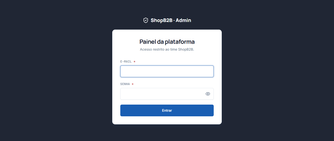 Login do admin
